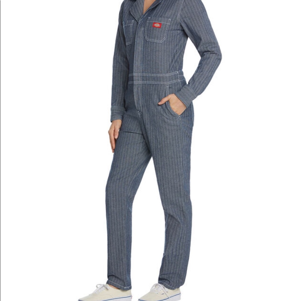 Dickies' Herringbone Coveralls, Stonewashed Dark